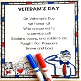 Veterans Day - November Poem for Kids