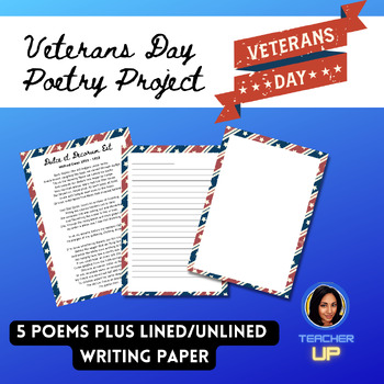 Preview of Veterans Day Poetry Project