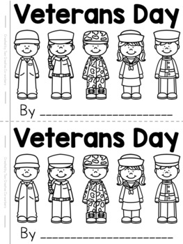 Preview of Veterans Day Printable Mini Book