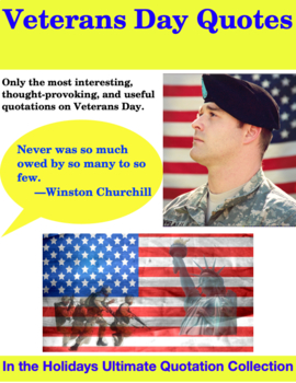 Preview of Veterans Day Quotes