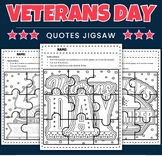 Veterans Day Quotes Jigsaw Coloring puzzles - Fun Patrioti