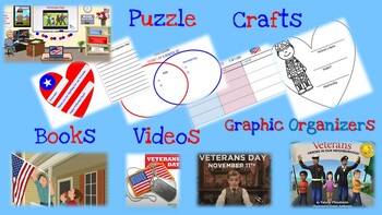 Preview of Veterans Day Read Alouds & Crafts