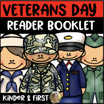 Preview of Veterans Day Reader Fall Kindergarten & First Grade Social Studies