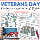 Veterans Day Reading Comprehension Activities Scavenger Hu