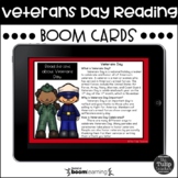 Veterans Day Reading Comprehension Boom Cards™ - Digital