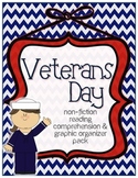 Veterans Day Reading Comprehension & Graphic Organizers Pack