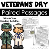 Veterans Day Reading Comprehension Paired Passages Close R