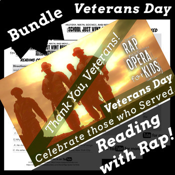 Preview of Veterans Day Reading Comprehension Questions for 5th and 6th Grade