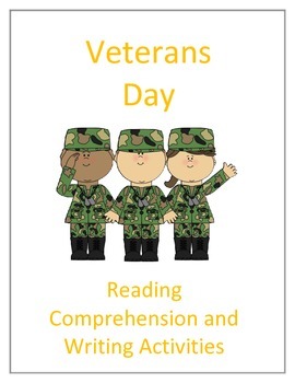 Preview of Veterans Day: Reading Comprehension and Writing Activities