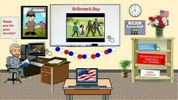 Preview of Veterans Day Reading and Crafts Celebration