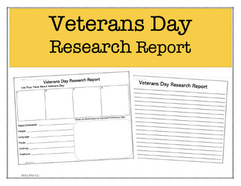 Preview of Veterans Day Research Report