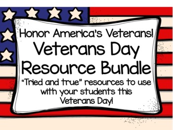 Preview of Veterans Day Resource Bundle