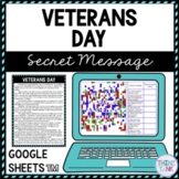 Veterans Day Secret Message Activity for Google Sheets™ | 