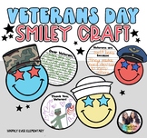 Veterans Day Smiley Face Craft and Writing | Military Hats