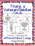 Veterans Day / Soldier Cards: Differentiated for ALL your 