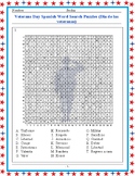 Veterans Day Spanish  Word Search Puzzles (Dia de las vete