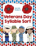 Veterans Day Syllable Sort: Grades 1-2