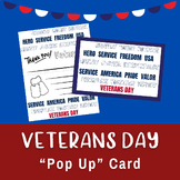 Veterans Day Thank You Card | "Pop Up" SERVICE Thank You C