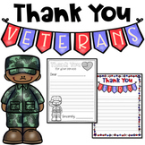 Veterans Day Thank You Letter Writing FREEBIE