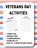 Veterans Day Thank You Letters + More!
