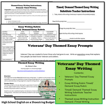 7th grade veterans day essay