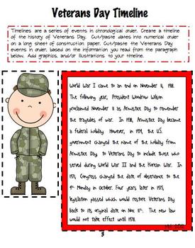 Veterans Day Timeline by No Monkey Business | Teachers Pay ...