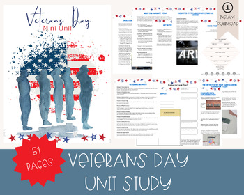 Preview of Veterans Day Unit: Army, Coast Guards, Marines, Air force, Educational Resources