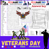 Veterans Day; Veterans Day Mega Word Search Puzzle; Vetera