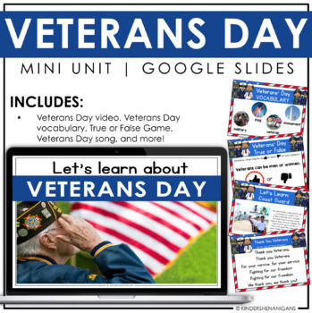Preview of Veterans Day | Virtual | Google Slides