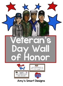 Veteran's Day Wall of Honor by Amy's Smart Designs | TPT