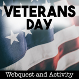Veterans Day Activity & Webquest — Research, Remembrance, 