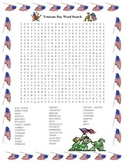 Veterans Day Word Search- Harder 35 Words