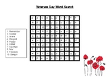 Veterans Day Word Search Puzzle