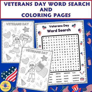 Veterans Day Word Search Puzzle Activity| Remembrance Day word search