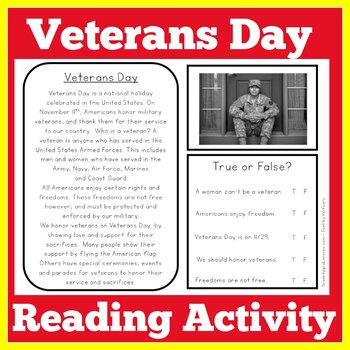 Veterans day worksheet 1st grade