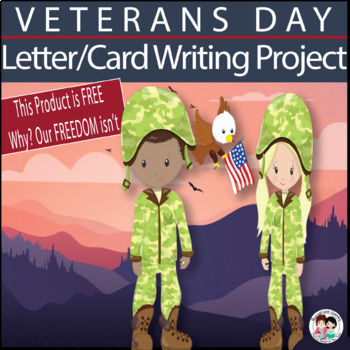 Preview of Veterans Day Letter Writing Activity PDF | Gratitude