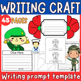 Veterans Day Writing Craft Activities NO PREP • Remembranc