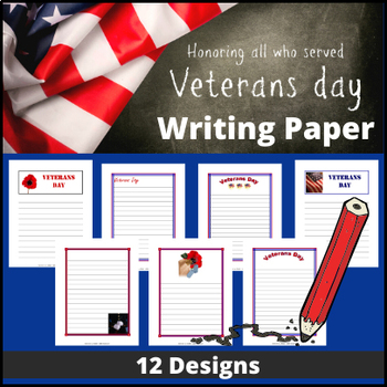 Veterans day writing paper