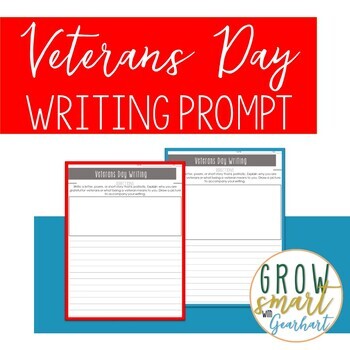 Preview of Veterans Day Writing Prompt