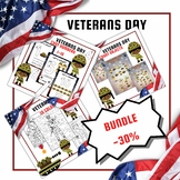Veterans Day all activities BUNDLE with 4 FREEBIES