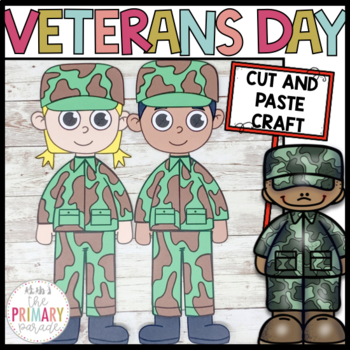 Veterans Day crafts Soldier craft Army craft Veterans Day Activities
