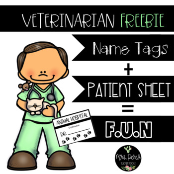 Preview of Veterinarian Center Freebies