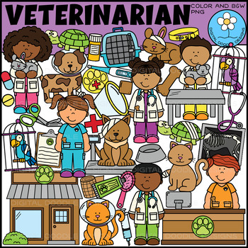 Preview of Veterinarian Clipart - Community Helpers