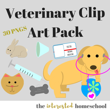 Preview of Veterinarian Themed Clip Art Pack