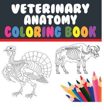 Preview of Veterinary Anatomy Coloring Book:Animal Anatomy and Veterinary Physiology