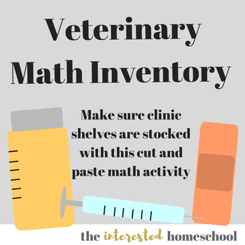 veterinary clinic inventory math worksheets by the interested homeschool