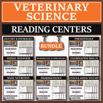 Preview of Veterinary Science Series: Reading Centers Bundle