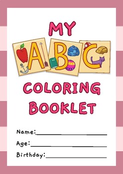 Preview of Vibrant ABC Adventures: A Coloring Booklet for Creative Kids