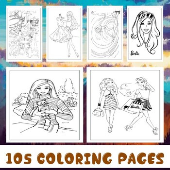 Barbie coloring pages pdf activities book summer coloring pages by  LINALISTER