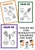 Vibrant Adventures: Kids' Color Me Activity
